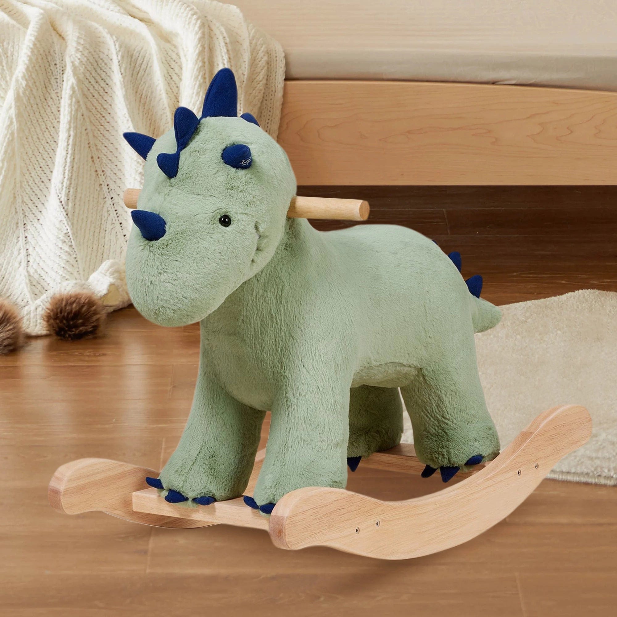 Dino Light-Up Plush Nursery Rocker