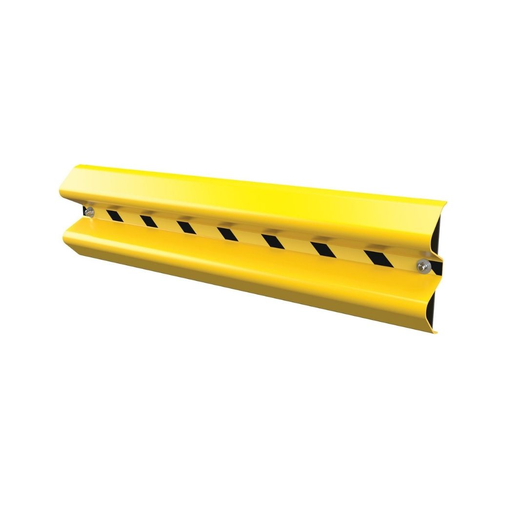 Steel Yellow Guard Rail 3' L, Wall Mount
