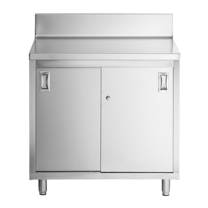 36" x 24" Stainless Steel Prep Table, 2 Shelf Enclosure