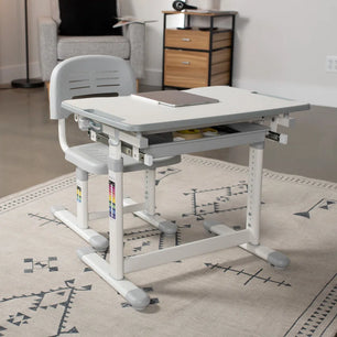 Kids' Height Adjustable Desk and Chair