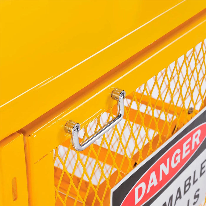 Propane Cylinder  Storage Cabinet SGL Door, 31"Wx30"Dx35"H, 4 Cylinder Cap