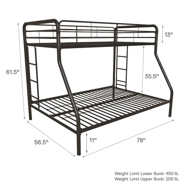 Holzoffer Twin over Full Bunk Bed