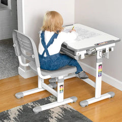 Kids' Height Adjustable Desk and Chair