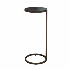 Round Metal Accent Table 11" w x 11" w x 26" h