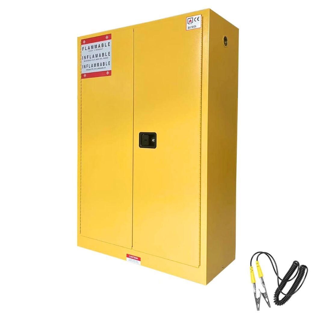 Steel Flammable Cabinet w/ Double Lock 43"W x 18"D x 65"H, 45 Gallon