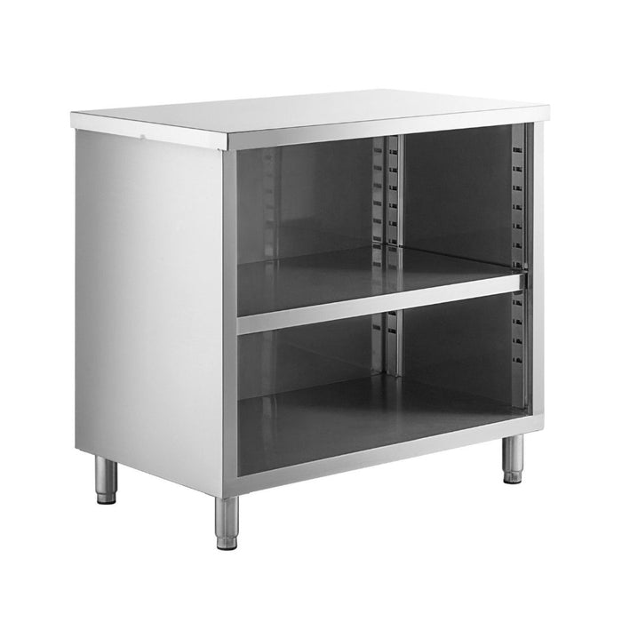 36" x 24" Stainless Steel Prep Table, 2 Shelf Enclosure