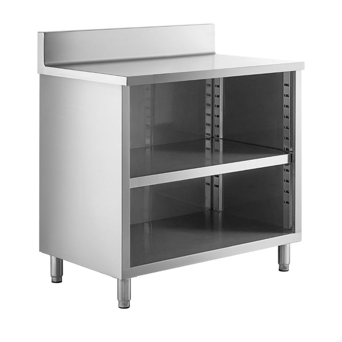 36" x 24" Stainless Steel Prep Table, 2 Shelf Enclosure
