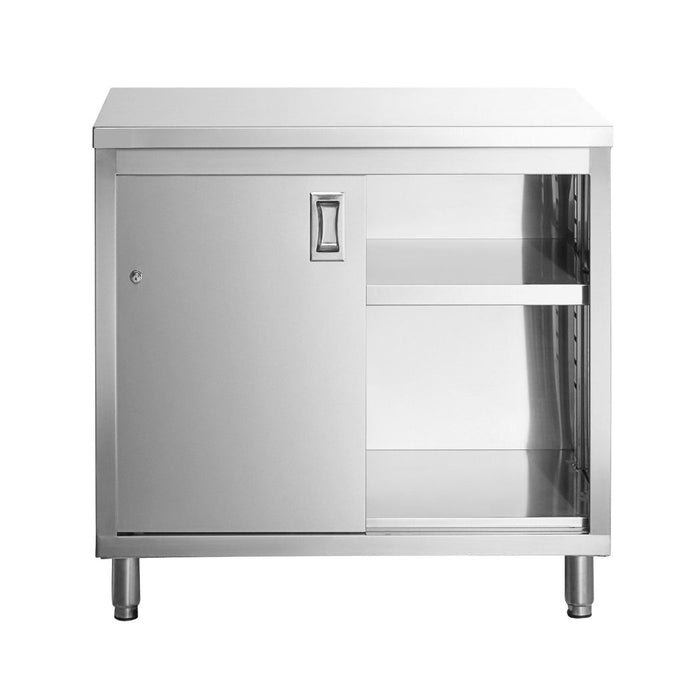 36" x 24" Stainless Steel Prep Table, 2 Shelf Enclosure