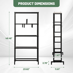 Holzoffer 4-Tier Disc Golf Storage Rack Holder, Steel Heavy Duty Disc Golf Shelves Organizer