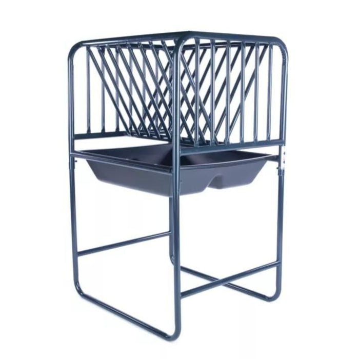Steel Hay and Grain Feeder, 50"-71" Height Adjustable, 3-4 Flakes