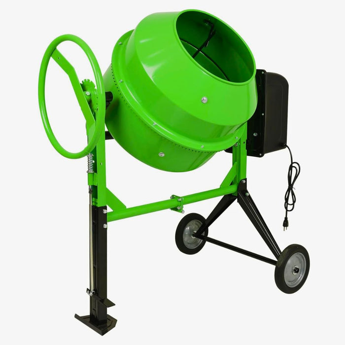 6.4 Cu.Ft. Power Concrete Mixer, Portable Electric Steel Drum Cement Mixer
