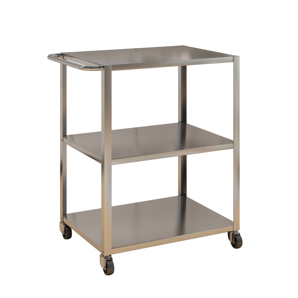 Holzoffer Stainless Steel 3-Shelf Extra-Duty Utility kitchen Cart - 38"L x 20"W x 38"H