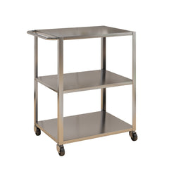 Holzoffer Stainless Steel 3-Shelf Extra-Duty Utility kitchen Cart - 38"L x 20"W x 38"H