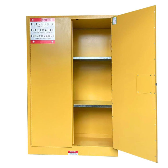 Steel Flammable Cabinet w/ Double Lock 43"W x 18"D x 65"H, 45 Gallon