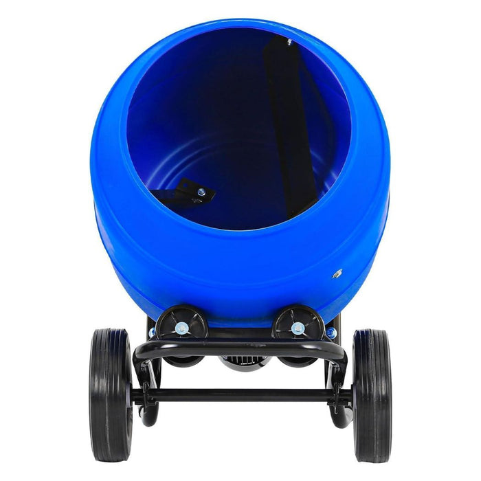 4 Cu.Ft. Power Concrete Mixer, Portable Electric Poly Drum Cement Mixer