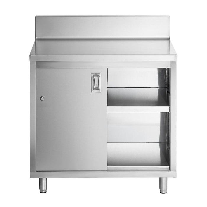 36" x 24" Stainless Steel Prep Table, 2 Shelf Enclosure