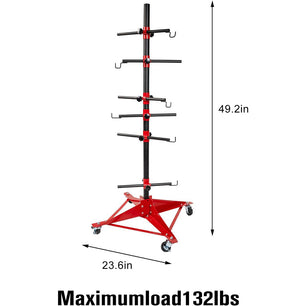 Holzoffer Universal Auto Paint Support, Panel Tree Paint Stand Panel Holder, Adjustable Center Post Steel Powder Coated Hang Automotive Fenders Bumpers