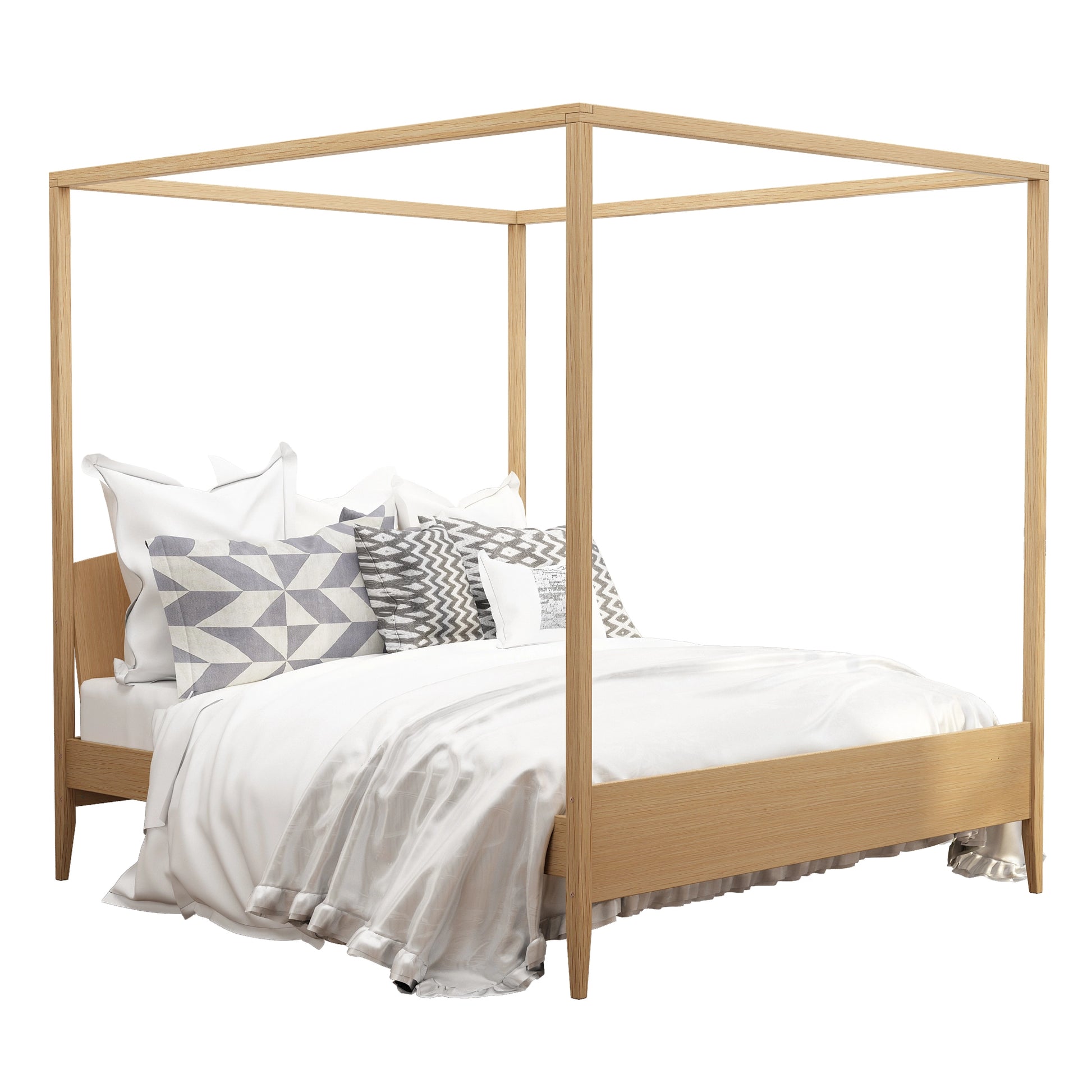 Holzoffer Canopy Bed-68.5" w x 87" l x 50" h