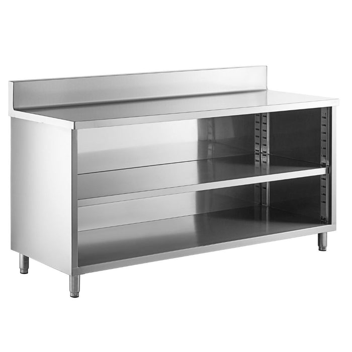 72" x 24" Stainless Steel Prep Table, 2 Shelf Enclosure