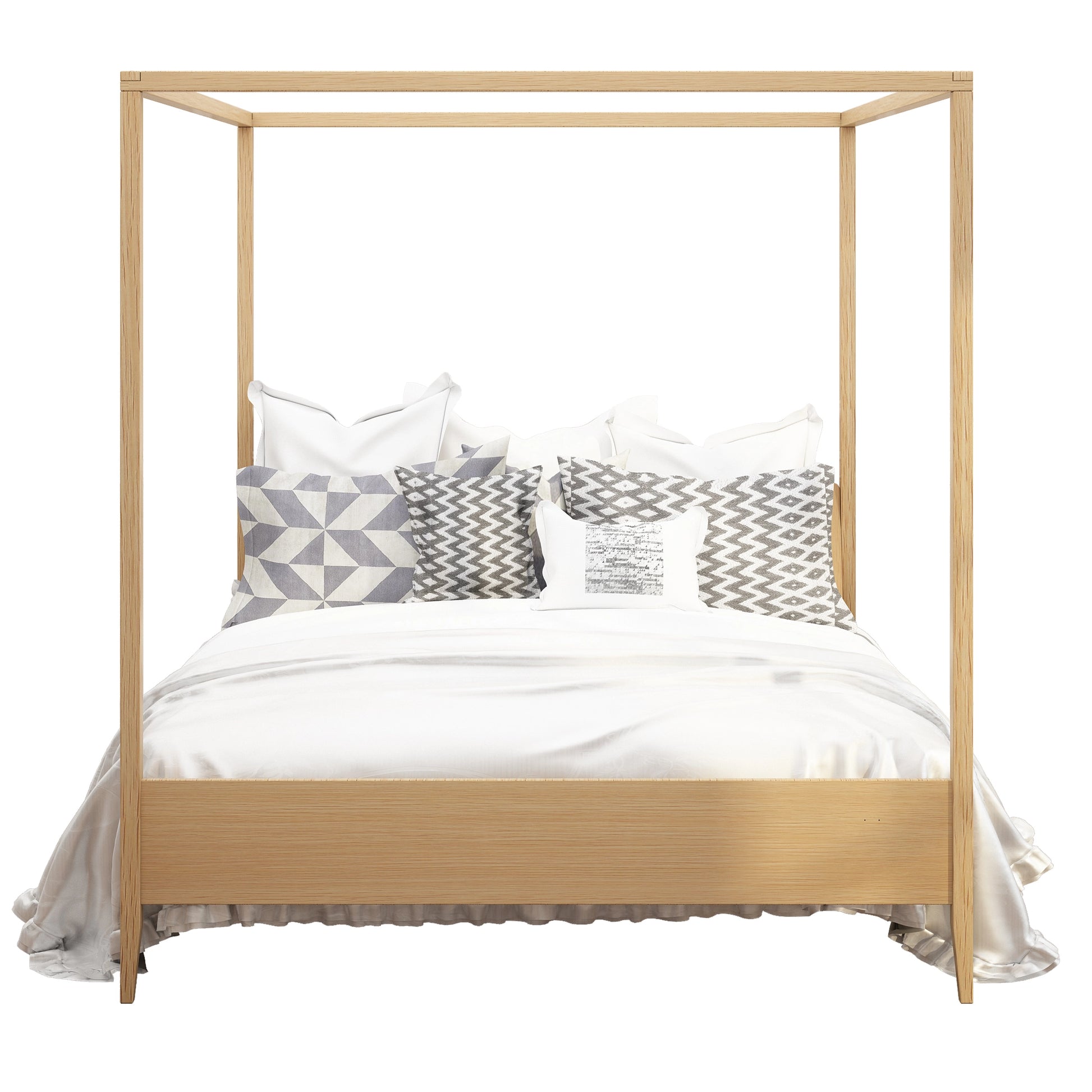 Holzoffer Canopy Bed-68.5" w x 87" l x 50" h