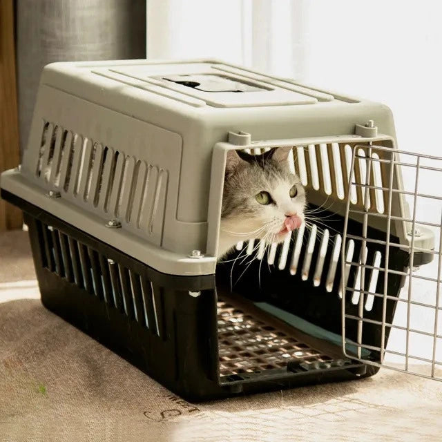 Holzoffer Pet Crate Airline Transport Cage Travel Carrier Dog Cat Traveling Camping