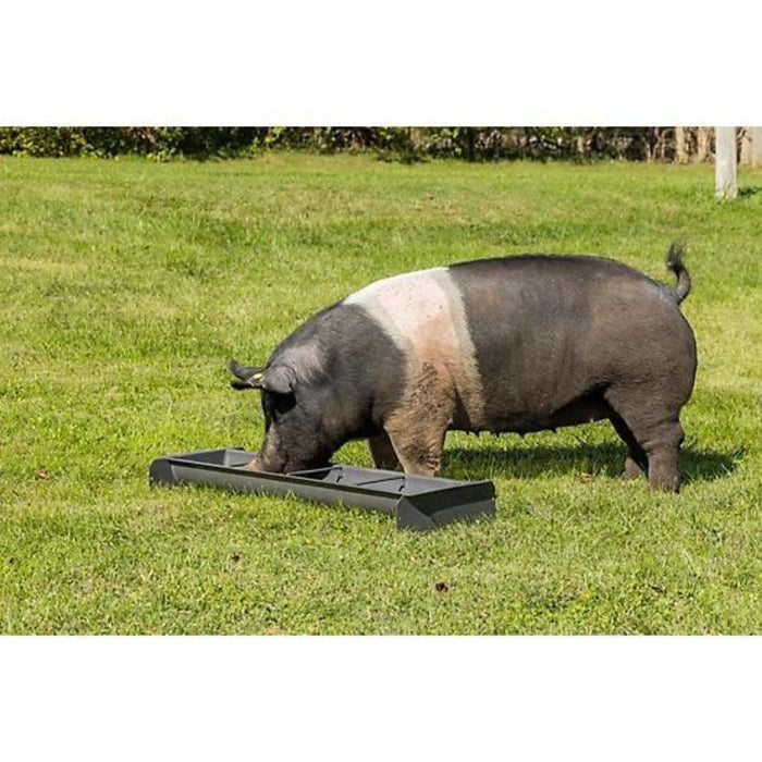 4 ft. Steel Feed Trough, Feeder Bunk w/ 3 Dividers