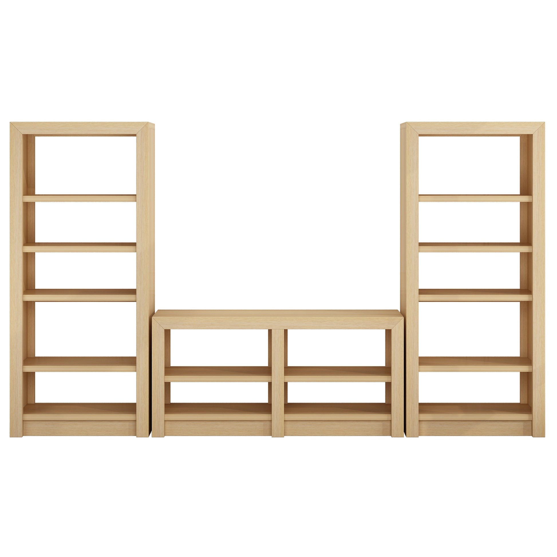 Holzoffer Modular, compact, and versatile TV Stand, Entertainment Center (122")