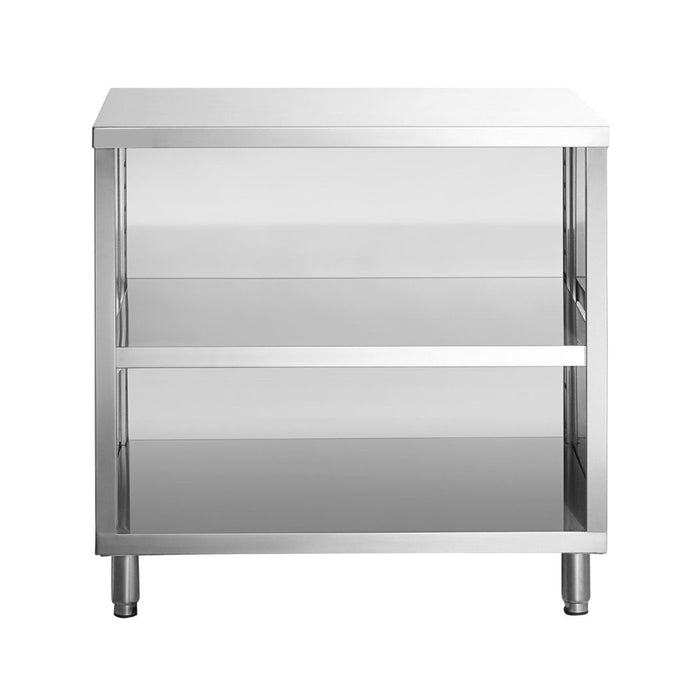 36" x 24" Stainless Steel Prep Table, 2 Shelf Enclosure