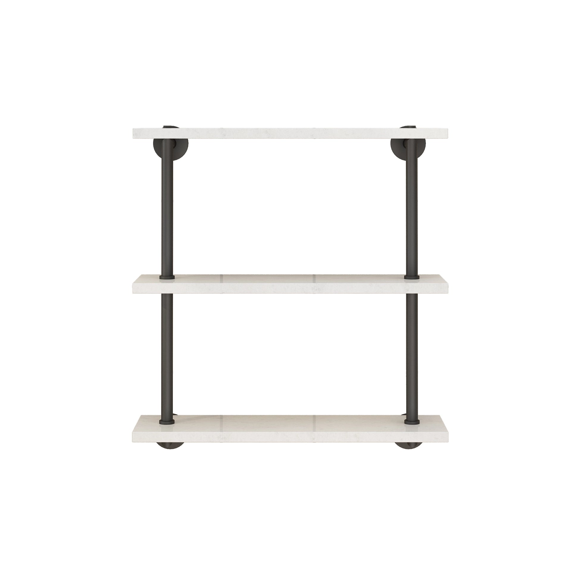 Holzoffer Handcrafted Triple Marble Shelf