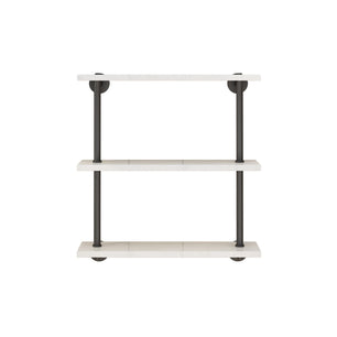 Holzoffer Handcrafted Triple Marble Shelf