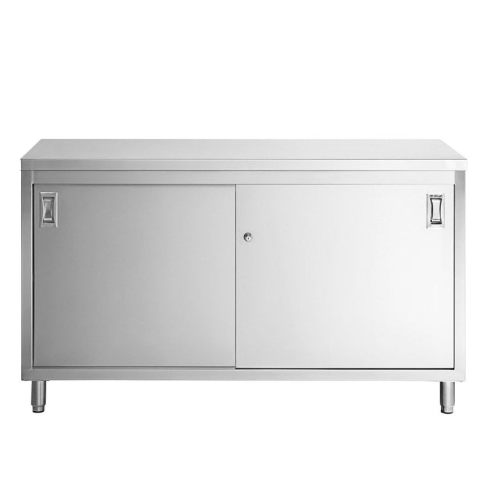 60" x 24" Stainless Steel Prep Table, 2 Shelf Enclosure