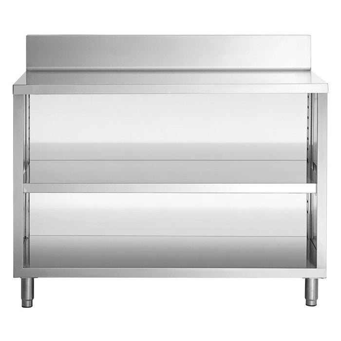 48" x 24" Stainless Steel Prep Table, 2 Shelf Enclosure