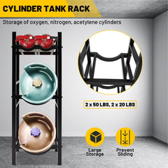 Holzoffer Refrigerant Tank Rack, Stable Refrigerant Cylinder Tank Rack