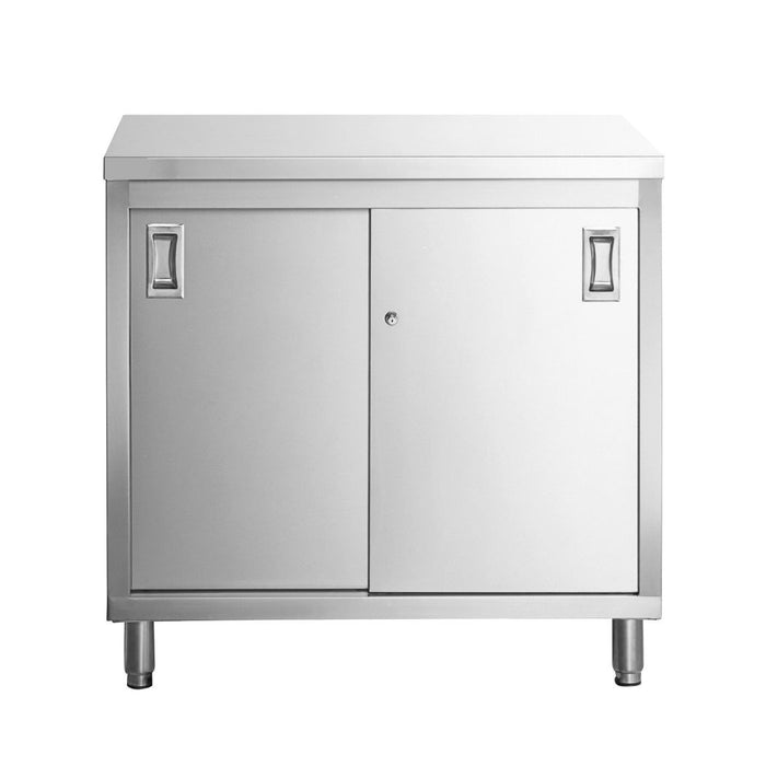 36" x 24" Stainless Steel Prep Table, 2 Shelf Enclosure
