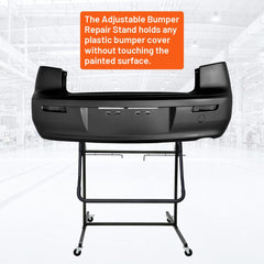 Holzoffer Adjustable Bumper Stand, Securely Holds Plastic Car Bumper Covers for Automotive Bodyshop Repair, Multiple Angles