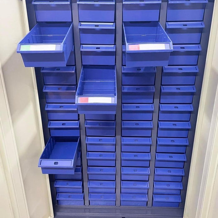 48 Bin Drawer Storage Enclosure, 26"W x 11"D x 39.4"H, Steel Parts Organizer for Nuts, Bolts, Screws & Small Components
