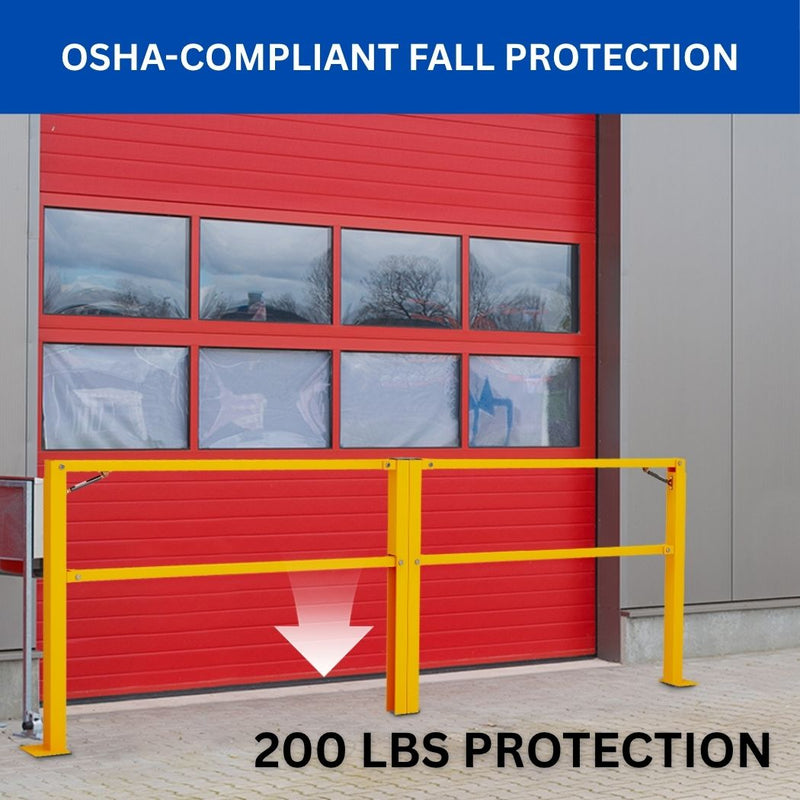 10' Cantilever Gate, Steel Construction, 120"W x 42"H for Loading Bay Fall Hazard Protection