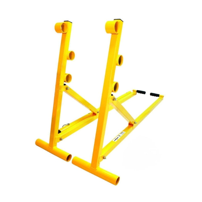 Portable Reel Buck 1,000 lb Load Capacity, Holds Reels up to 54”Dia x 40”W, Heavy Duty Steel Cable Reel Stand