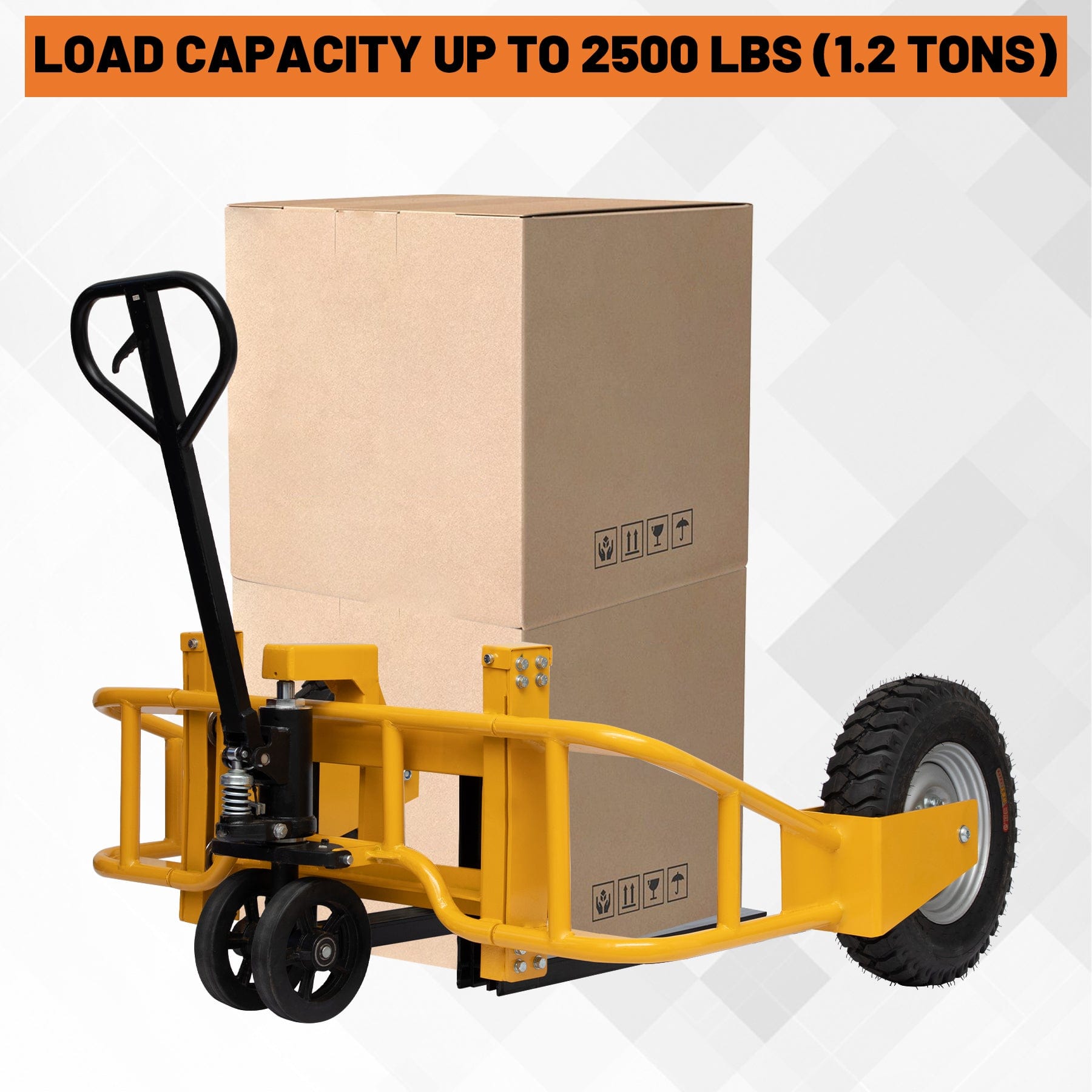 Holzoffer All Terrain Pallet Truck 2500 lbs Load Capacity