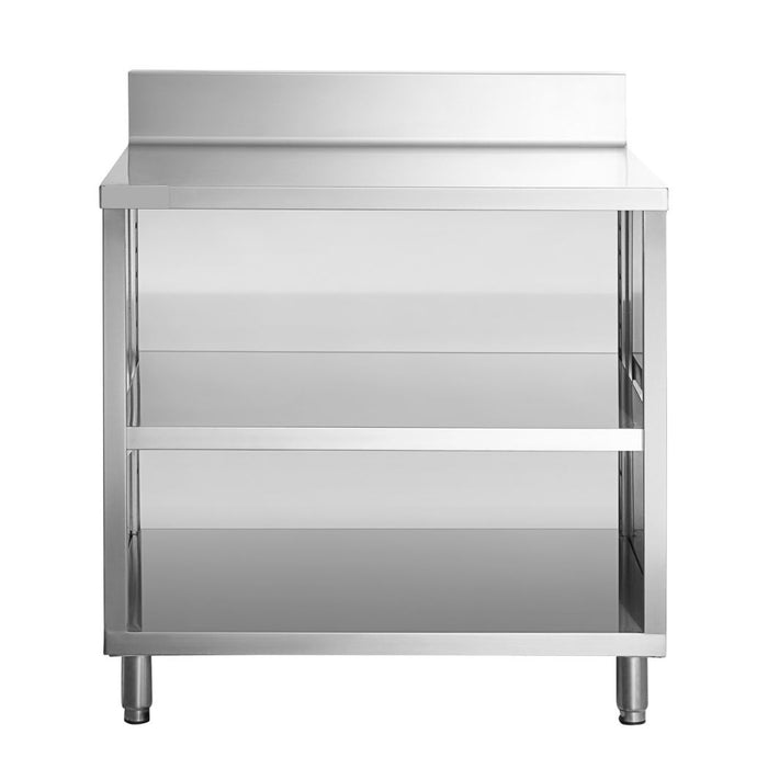 36" x 24" Stainless Steel Prep Table, 2 Shelf Enclosure