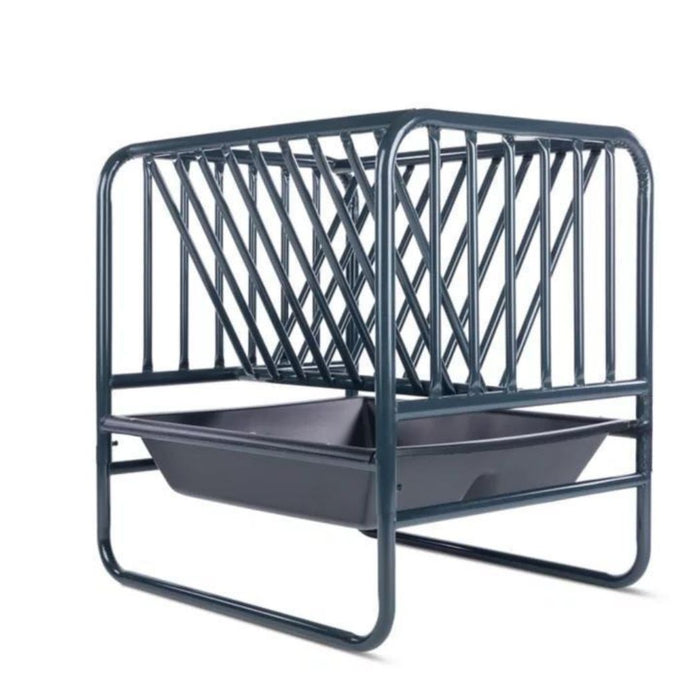 Steel Hay and Grain Feeder, 50"-71" Height Adjustable, 3-4 Flakes