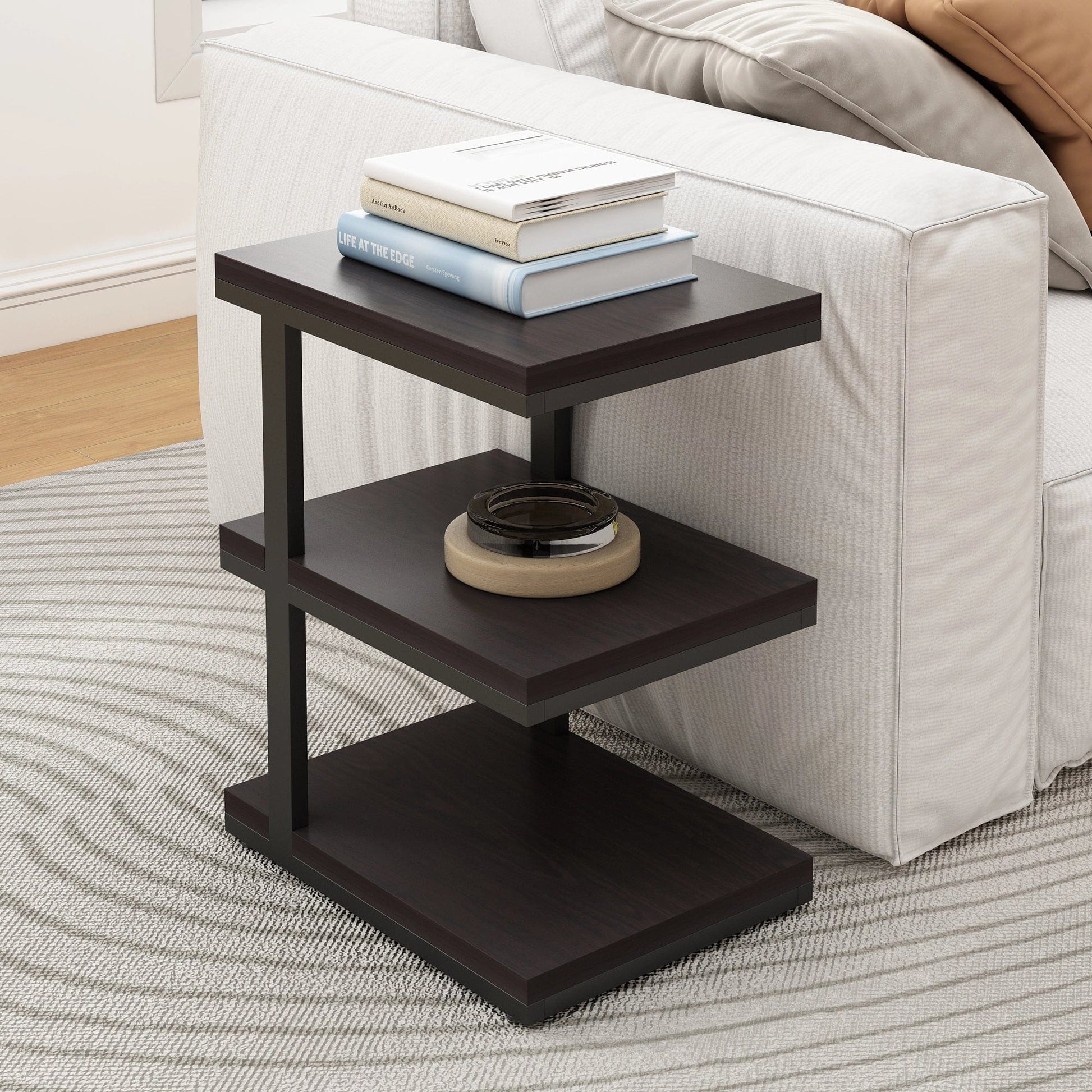 Holzoffer Rectangular Tiered End Table (14")