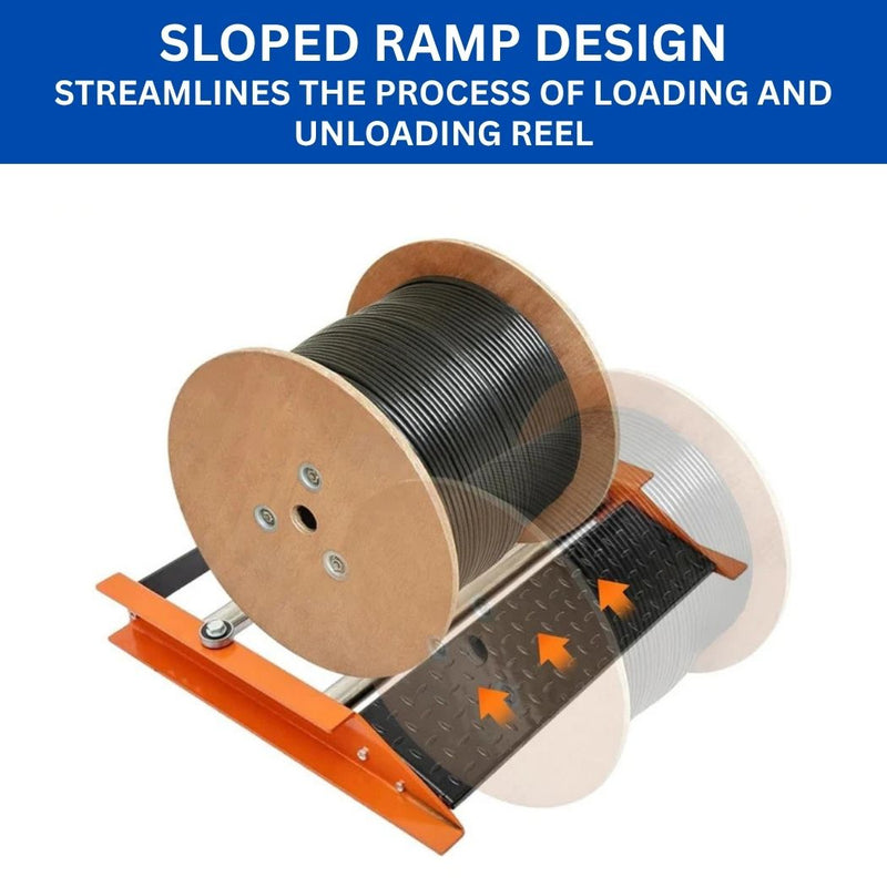 Heavy-Duty Single Reel Dispenser, 28" Max Reel Width, 400 lb Capacity