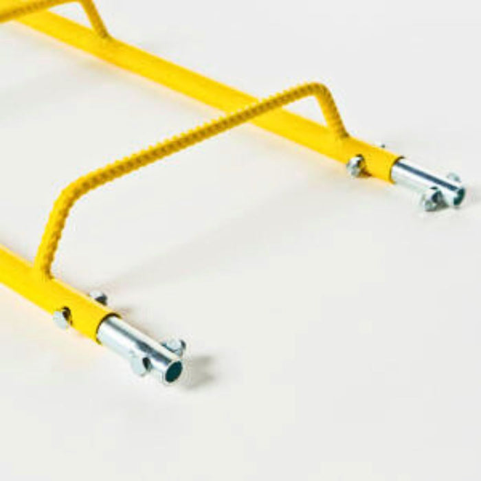 6' Chicken Ladder, Roofing Ladder for Slopped Roof, Yellow