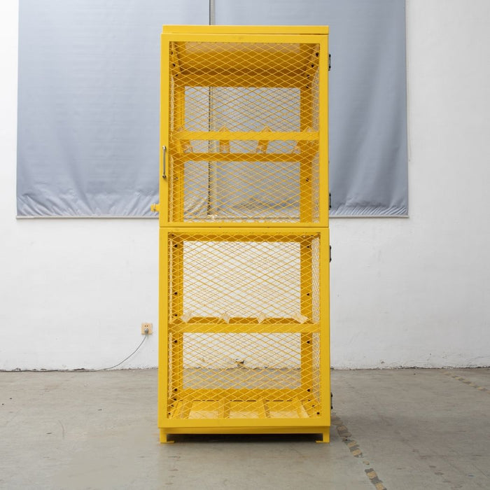 Horizontal Cylinder Storage Cabinet with Single Door, 30" W x 30" D x 71" H, 8 Cylinder Capacity