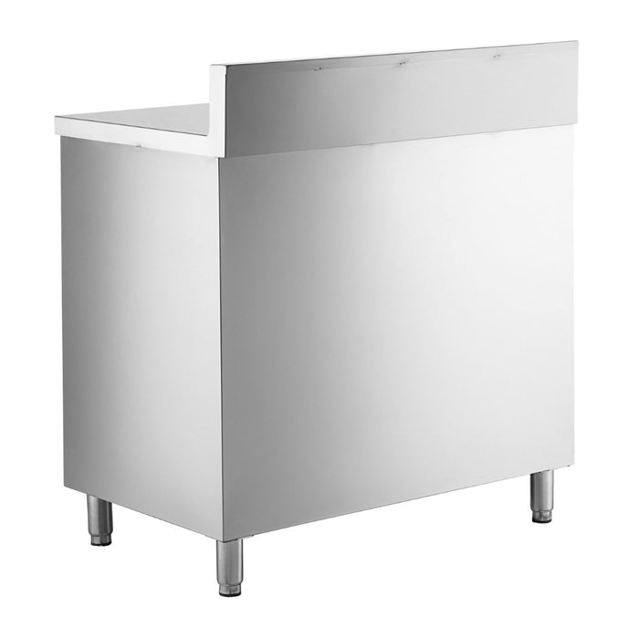 36" x 24" Stainless Steel Prep Table, 2 Shelf Enclosure