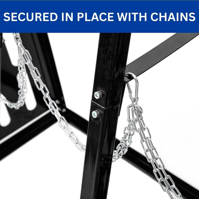 Vertical Bar Rack 6000 lbs Capacity, 4 Bays Storage Rack, 47"W x 24"D x 60"H