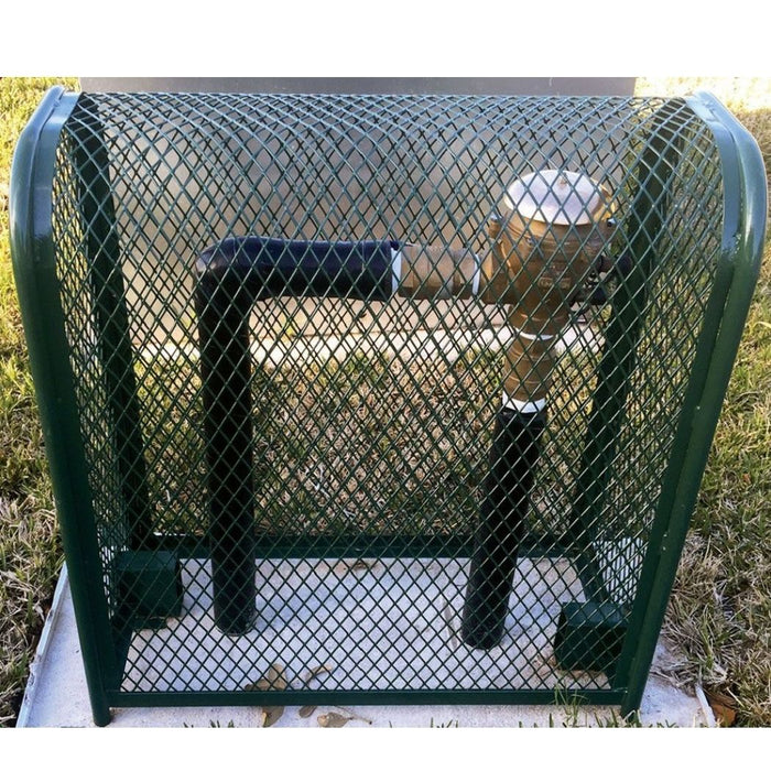 Green Backflow Cage 30"L x 13"W x 30"H, Theft Prevention