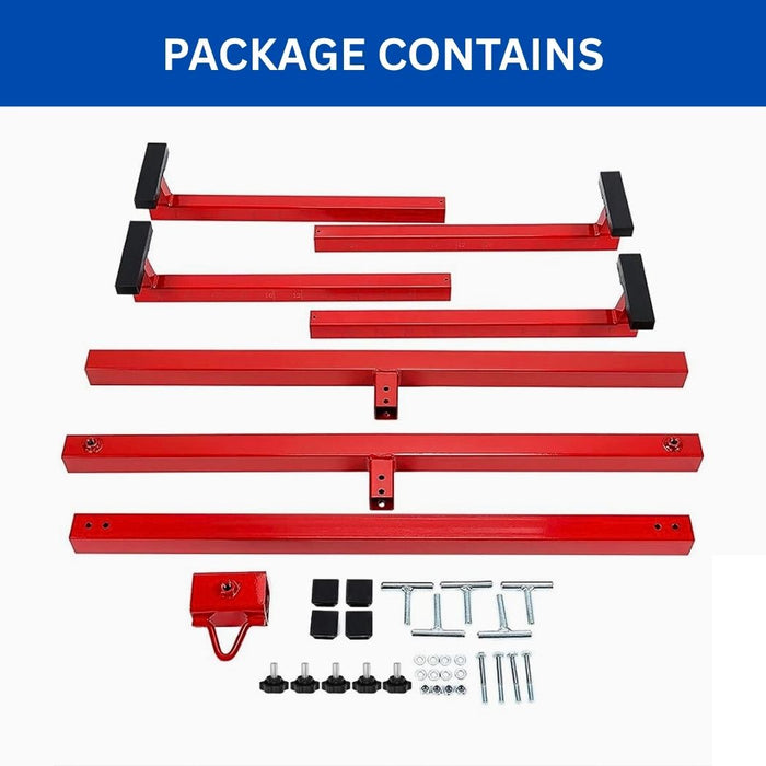 Heavy-Duty Pickup Truck Bed Lifter, 800 lb Capacity, Red