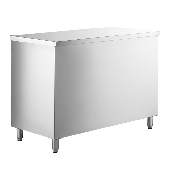 48" x 24" Stainless Steel Prep Table, 2 Shelf Enclosure